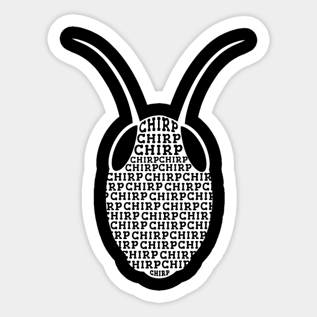 Grasshopper Chirp Sticker by maxcode